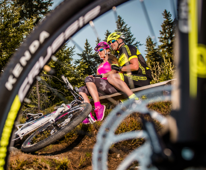 cyclists rest stop